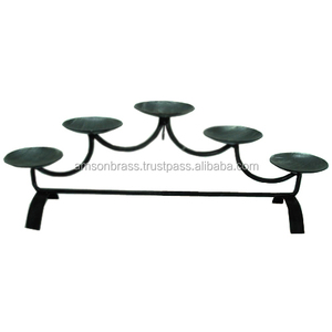 Iron Metal <b>Candle</b> Holder Manufacturer Five Arm Table Decoration Glass Tea Lite Holder <b>Candle</b> Stand <b>Small</b> Metal <b>Candle</b> Holders - Product Image 4