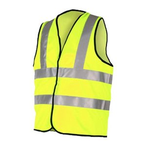 Gilet de sécurité en maille polyester EN 471 avec bande réfléchissante jaune - Product Image 1