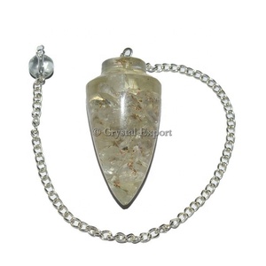 Cristal Quartz Orgone Bullet Pendule - Product Image 1