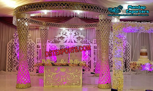 เสื้อคลุมงานแต่งงานที่น่าประทับใจ,เสื้อคลุมงานแต่งงานสีทองชุด Mandaps - Product Image 2