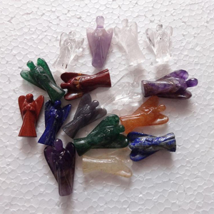 Vente en gros 1 pouce anges sculpté cristal Quartz pierres précieuses assorties modèles de guérison pour la décoration de la maison - Product Image 2