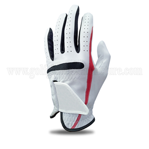 Guante de golf de cuero Cabretta completo Característica transpirable para modelo deportivo GF053 - Product Image 1