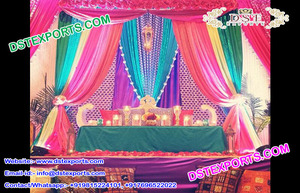 Boda Indonesia Mehndi evento decoraciones musulmán Mehndi Sangeet etapa 2018 estilo Bollywood recepción etapas conjunto - Product Image 3