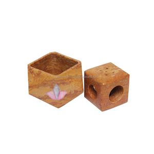 Exclusive Soapstone <b>Tea</b>-Light Candle <b>Stand</b> - Product Image 1