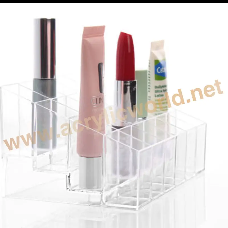 retail acrylic cosmetic bottle display stand,modern acrylic cosmetic organizer display