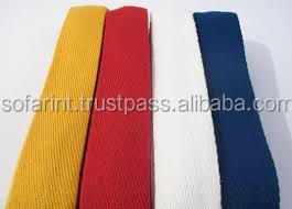 Ruban en coton sérigraphié écologique ruban en coton à chevrons rubans tissés - Product Image 3