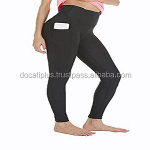 custom oem side mobile pocket gym workout <b>leggings</b> - Product Image 5