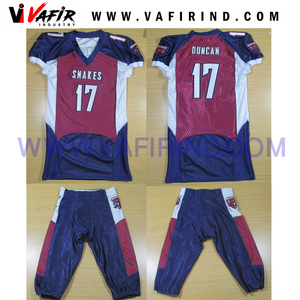 Uniformes de Fútbol Americano Hechos a Medida 2021, Uniformes Transpirables Sublimados, Tallas Grandes, Personalizables, Antibacterianos y de Secado Rápido - Product Image 2