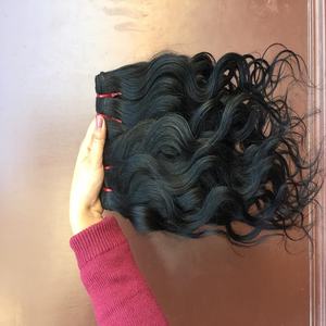 Extensiones de cabello humano ondulado brasileño indio crudo de doble trama 3 paquetes de fábrica al por mayor muestra gratis sin procesar de un solo donante - Product Image 5