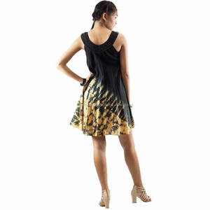 NAPAT de mujer Casual lindo lazo tinte Mini vestido - Product Image 4