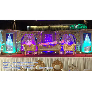 ชุดจัดงานแต่งงานที่น่าประทับใจพราวเวทีงานแต่งงานออกแบบเวทีตกแต่งงานแต่งงาน - Product Image 1