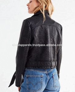 Nouvelle veste en cuir d'agneau véritable pour femmes 2026, mode féminine, moto et manteau, décoration brodée à rayures, dernier design - Product Image 3
