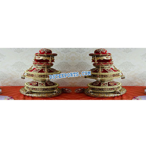 Élégant Mariage Punjabi Décoré Jagos Punjabi Sangeet Décor D'étape Articles Indien Mariage Décoration - Product Image 1