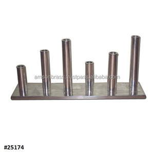 เชิงเทียนโลหะสำหรับตกแต่งบ้านและโรงแรมเชิงเทียน5แขนทำด้วยมือสีเงินใหม่ - Product Image 3