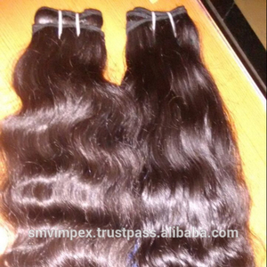 100% Extensions de cheveux crus Remy indiens non transformés tissage sans enchevêtrement à partir de cheveux de temple directement de l'Inde - Product Image 2