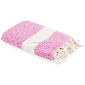 Diamond Turkish towel Throw Cotton Blanket varierty of colors available - Picnic or Beach Bed cover, multiple Throw Bla