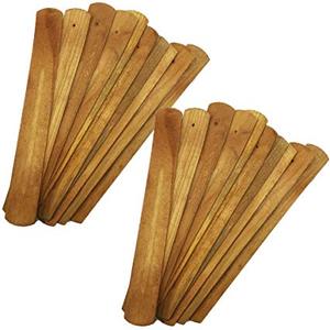 Incienso de madera maciza hecho a mano, soporte para quemador, recogedor de cenizas - Product Image 1