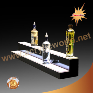 Étagère à vin en acrylique led, pièces, présentoir à bouteilles de vin, éclairage - Product Image 4