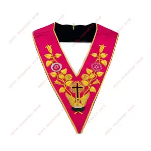 Chất Lượng Tốt Nhất Masonic - Rose Croix 18 Độ Cổ Áo