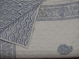 Balajee BLQ-5 100% Organic Handmade <b>Indian</b> Cotton Block Print <b>Quilt</b> Elegant Soft Grey Twin Size for Adults for Home or Hotels - Product Image 6