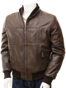 MA-1 Bomber Leather Flying <b>Hoodie</b> Jacket Plus Size Winter Wear with Breathable Sheep <b>Fur</b> and Zipper Closure Cotton Filled - Product Image 2