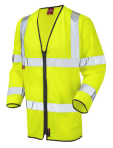 Protección de seguridad vial ropa más popular 120gsm naranja de punto y malla amarilla HI vis long - Product Image 4
