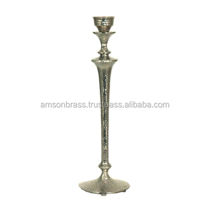 Portavelas mejor para Decoración de mesa vela de diseño votivo de aluminio martillado decoración de la boda soporte de vela - Product Image 1