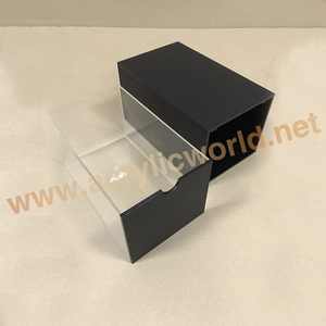Organizador de escritorio de acrílico negro para hotel, con soporte para cajón, proveedor de china - Product Image 5