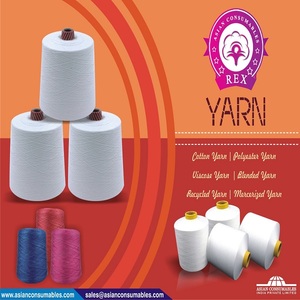 Fil de <span class=keywords><strong>poly</strong></span> coton de meilleure qualité pour le tissage 65% + 35% provenant de l'inde nom fil mélangé Technics anneau fils filés compter 20s à 120s simple