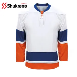 Neueste Farbe Eishockey Trikot hergestellt in Pakistan Sublimation Eishockey Trikot angepasst Sublimation Hockey Shirt