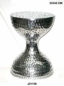 Tabouret moderne en fonte d'aluminium recyclé pour petite maison Art décoratif en métal avec poli miroir pour meubles de chambre à coucher - Product Image 5