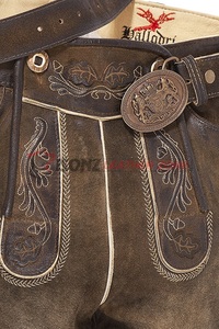 Lederhosen ลายปักขนาดพลัสไซส์ผ้าบาวาเรียเลอร์บาวาเรียระบายอากาศได้ดี - Product Image 3