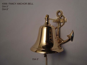 Campana de Barco de Latón Hecha a Mano en India, Pulida, para Decoración del Hogar, Tienda, Oficina, Regalo - Product Image 3