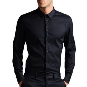 Camisa de manga larga con bolsillo en el pecho para hombre, camisa masculina con costura a mano, hecha a medida, de algodón, teñida, lisa, de manga corta - Product Image 2