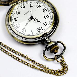 Vente en Gros Quartz Bronze Horloge Vintage Hommes Femmes Collier Chaîne Pendentif Flocon <span class=keywords><strong>de</strong></span> Neige Montres <span class=keywords><strong>de</strong></span> <span class=keywords><strong>Poche</strong></span> - Product Image 2