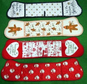 Gant de cuisine DOUBLE 100% coton avec rembourrage en coton, résistant à la vapeur et à la chaleur, disponible dans des motifs imprimés attrayants - Product Image 1