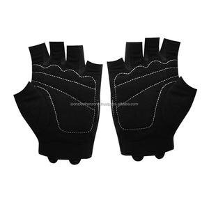 Unisex Custom Half-Finger Leather <b>Gloves</b> for Gym Fitness & Weightlifting Accessory <b>Fingerless</b> Workout Gear - Product Image 3