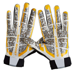 OEM Customizable Receiver <b>Gloves</b> Youth American Football <b>Gloves</b> Breathable Leather Material Hand Grips Latex Winter Adults - Product Image 3