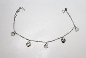 Vente en gros de bracelet en argent sterling massif en zircone cubique en forme de cœur de style classique avec caractéristiques de localisation pour la collection de bracelets - Product Image 2