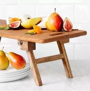 Bandeja de madera con soporte, mueble de acacia caliente, mesa de desayuno y cama para bebés y pacientes, mesas de cama de madera - Product Image 6