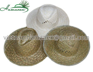 หมวกปานามาใส่ได้ทั้งชายและหญิงหมวกฟางใบปาล์มธรรมชาติ - Product Image 1