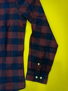 Camisa de Cuadros Clásica de Algodón 100% para Hombre, Cuello con Botones, Manga Larga, Corte Regular Informal, Transpirable, Ecológica, Talla Grande - Product Image 5