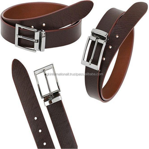 Ceintures de marque pour hommes populaires commande en gros ceintures formelles en cuir sur mesure pour pantalons avec boucle en nickel - Product Image 1