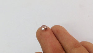 Diamants ronds lâches, 100% naturels, brun opaque, clarté glacée - Product Image 6