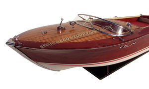 เรือจำลองทำจากไม้ของขวัญแปลกใหม่ทำด้วยมือ - Product Image 2