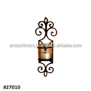 Home Goods Decorative Dark Black <b>Wall</b> Candle Holder - Product Image 2