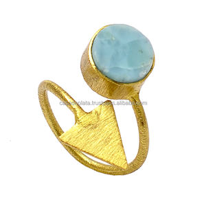 แหวนเงินแท้925แหวนอัญมณีลาริมาร์แหวนชุบทองทันสมัยแหวนแฟชั่นสไตล์อินเทรนด์สำหรับงานแต่งงานครบรอบหมั้น - Product Image 2