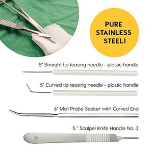 ANATOMIE Kit de dissection pour étudiants en médecine Kit d'instruments chirurgicaux Base d'instruments chirurgicaux en acier inoxydable - Product Image 4