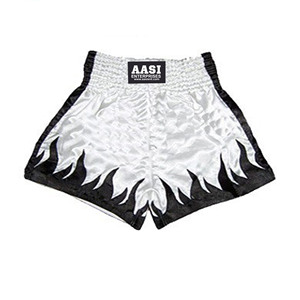 Pantalones Cortos de Boxeo y Muay Thai Personalizados al por Mayor de Flames para Hombre, Satinados, Ligeros, Transpirables, Unisex - Product Image 2