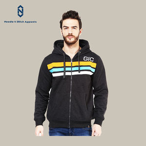 เสื้อสเวตเตอร์มีฮู้ดแบบมีซิปผ้าคอตตอน65% ผ้าโพลีเอสเตอร์พิมพ์ลายขนาดใหญ่สำหรับฤดูหนาวออกแบบได้ตามต้องการ - Product Image 1